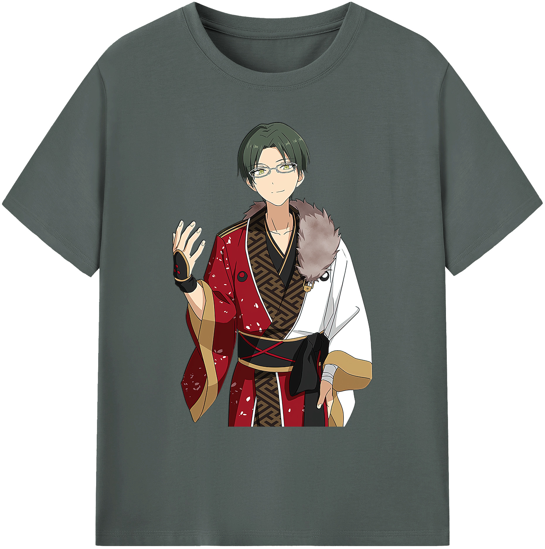 （画像用） あんさんぶるスターズ! Ensemble Stars 綿100％ メンズ半袖Tシャツ｜肌触りやわらか＆通気性
